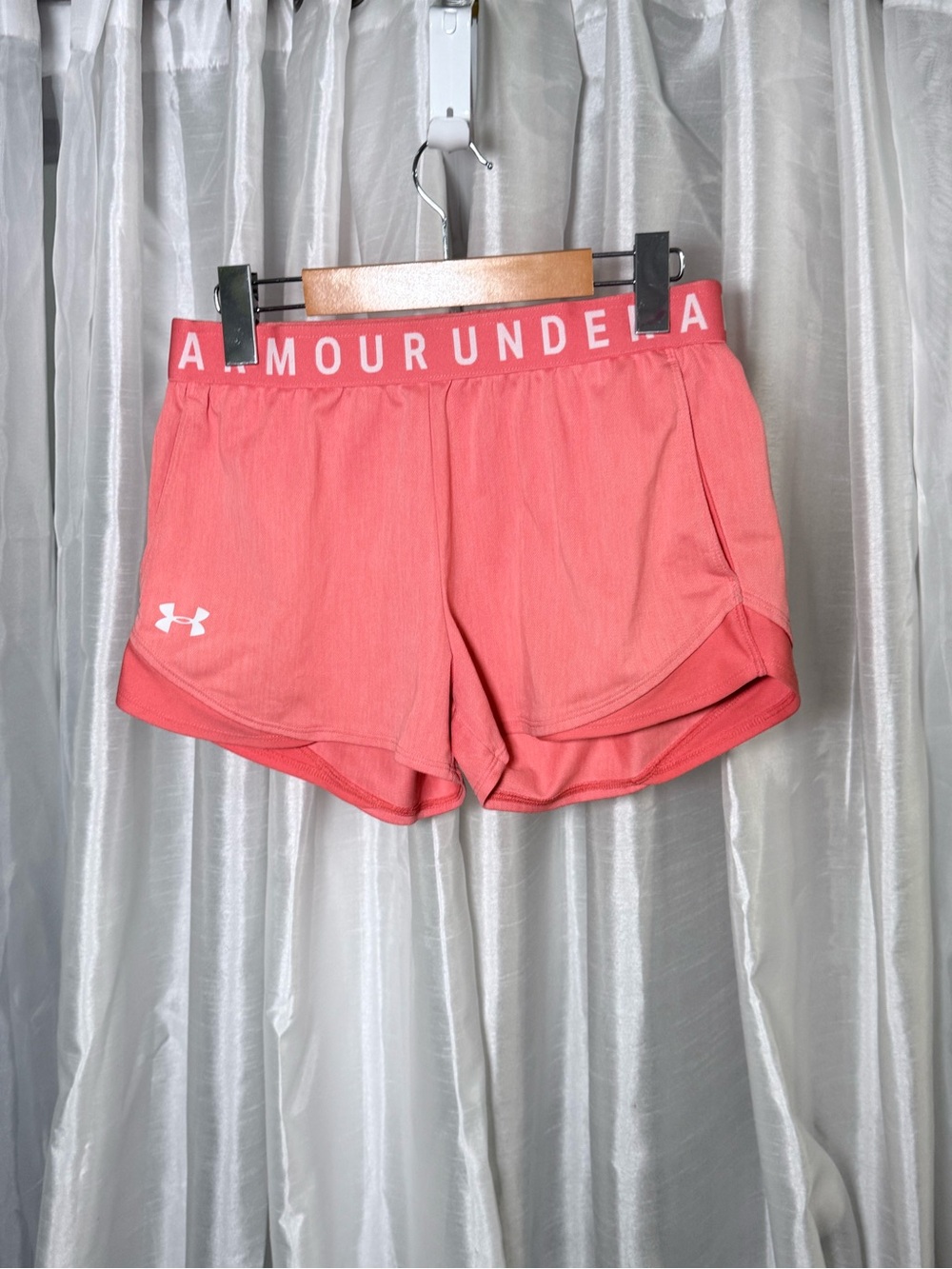 Under Armour Coral Performance Split Shorts